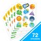 IXL 72 pc Mighty Mindset Stickers, 6 Sheets of Incentives With Positive Affirmations for Schoolwork, Awards, Classroom Prizes, Reward Chart, Planner, Crafts for Kids, Motivational School Supplies